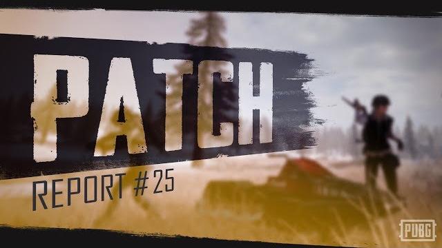 Pubg - patch report - pc update #25 Pubg - patch report - pc update #25