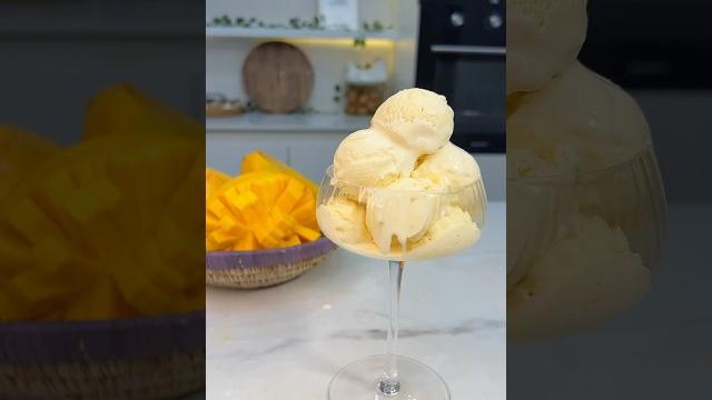 Mango ice cream Mango ice cream