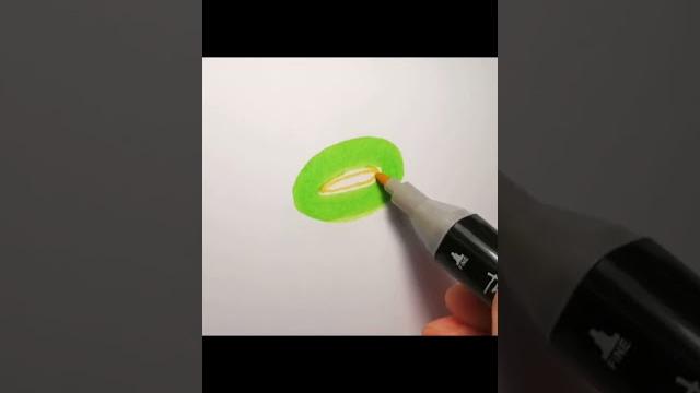 萌畫一顆又大有多汁的奇異果~#畫畫 #簡筆畫 萌畫一顆又大有多汁的奇異果~#畫畫 #簡筆畫