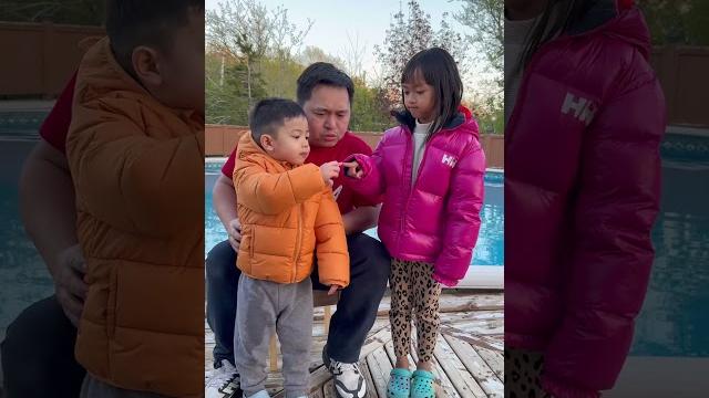 Wow cute baby imitates sister ️ Wow cute baby imitates sister ️