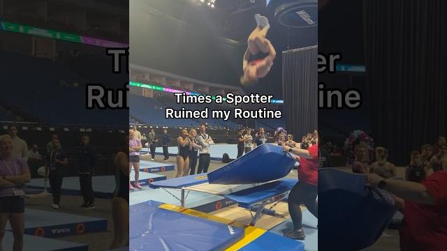 Gymnastics spotters need to chill️#gymnastics #gymnasticssaves #flips #sports #trampoline #fails Gymnastics spotters need to chill️#gymnastics #gymnasticssaves #flips #sports #trampoline #fails
