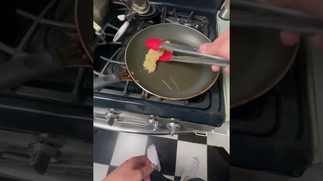 Making breaded chicken Making breaded chicken