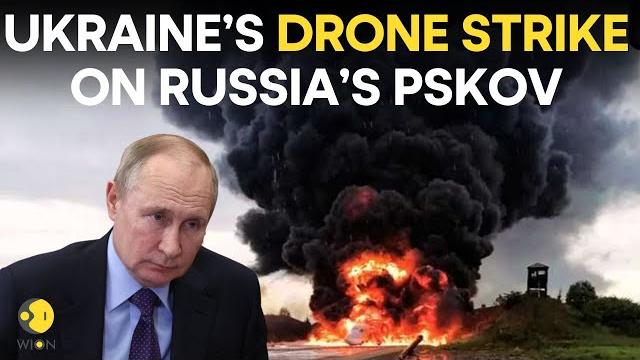 Russia-ukraine war live: drone strike in russia's pskov damages heavy transport planes | wion live Russia-ukraine war live: drone strike in russia's pskov damages heavy transport planes | wion live