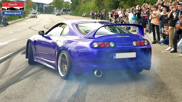 Modified cars leaving car show! - 800hp skyline, topsecret supra, gt500, ae86, r32 pandem,... Modified cars leaving car show! - 800hp skyline, topsecret supra, gt500, ae86, r32 pandem,...