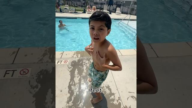 Never dive in the pool!!! Never dive in the pool!!!