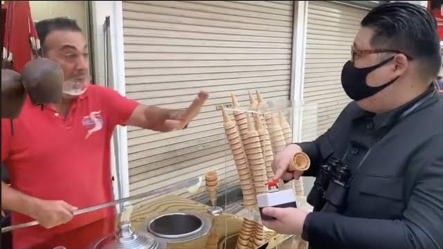 Kim jong un vs turkish ice cream Kim jong un vs turkish ice cream