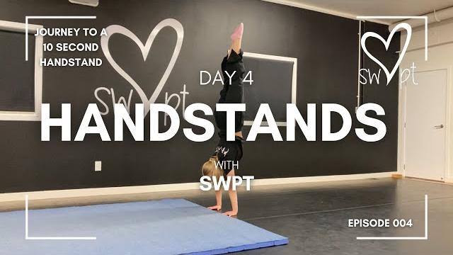 Handstand journey day 4 Handstand journey day 4