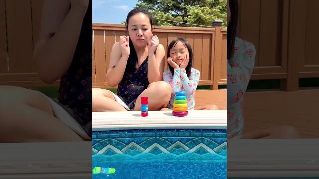 Poolside prank war! ember vs mom — who slept through it?! Poolside prank war! ember vs mom — who slept through it?!