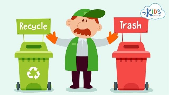 Recycling for kids | recycling plastic, glass and paper | recycle symbol | kids academy Recycling for kids | recycling plastic, glass and paper | recycle symbol | kids academy