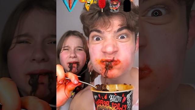 Spicy food emoji challenge with my sister! Spicy food emoji challenge with my sister!