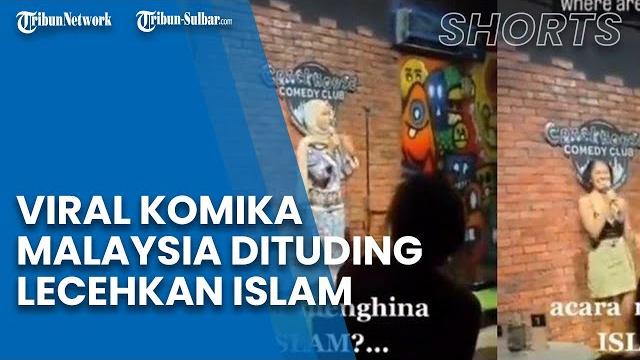 Viral video komika malaysia lepas jilbab dan buka baju saat stand up, dituding lecehkan islam Viral video komika malaysia lepas jilbab dan buka baju saat stand up, dituding lecehkan islam