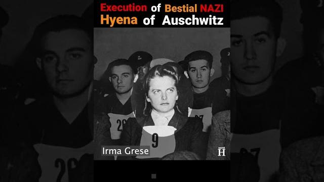 Execution of irma grese - bestial nazi guard at auschwitz #shorts #ww2 #history #worldwar2videos Execution of irma grese - bestial nazi guard at auschwitz #shorts #ww2 #history #worldwar2videos