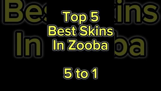 Top 5 skins in zooba (personal) Top 5 skins in zooba (personal)