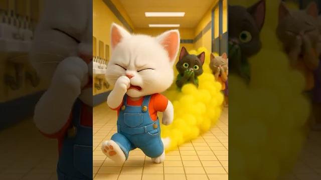 Omg! the cat had uncontrolled diarrhea and fart after eating banana it by the mouse #ai #cat #cute Omg! the cat had uncontrolled diarrhea and fart after eating banana it by the mouse #ai #cat #cute