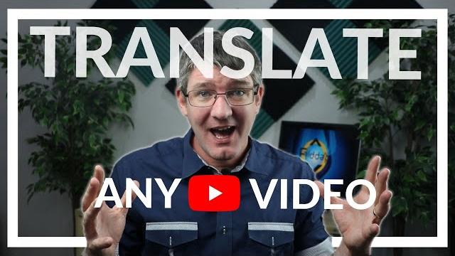 Auto translate youtube video into your language Auto translate youtube video into your language