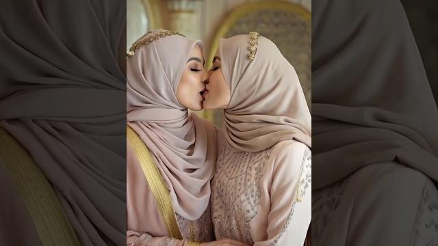 Hijab women passionate kiss ️ !!! Hijab women passionate kiss ️ !!!