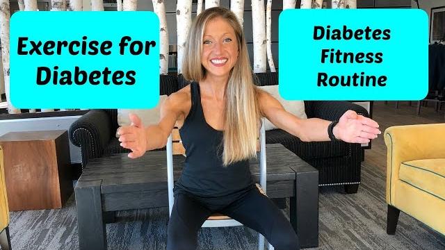 Exercise for diabetes: seated cardio fitness video routine for diabetes (chair workout) Exercise for diabetes: seated cardio fitness video routine for diabetes (chair workout)