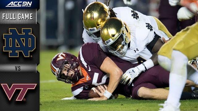 Notre dame vs. virginia tech full game | 2018 acc football Notre dame vs. virginia tech full game | 2018 acc football