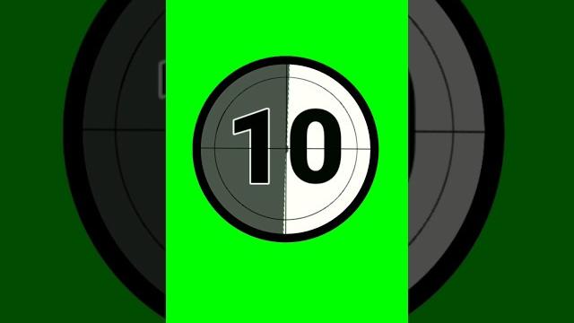 Most used 10 seconds countdown timer green screen Most used 10 seconds countdown timer green screen