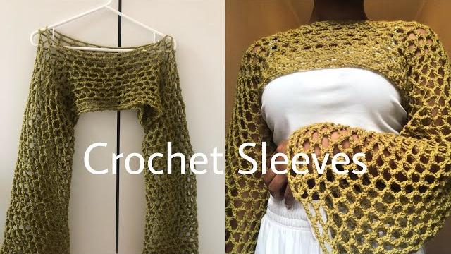 How to crochet fishnet shrug/sleeves/bolero. How to crochet fishnet shrug/sleeves/bolero.