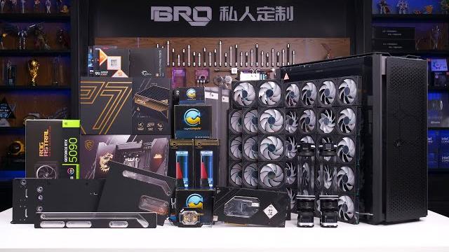 「bro」4k water cooled pc build asmr corsair 9000d 34 unit lianli fan with x870e godlike #pcbuild 「bro」4k water cooled pc build asmr corsair 9000d 34 unit lianli fan with x870e godlike #pcbuild