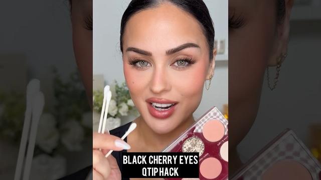 Black cherry eyes qtip hack l christen dominique Black cherry eyes qtip hack l christen dominique
