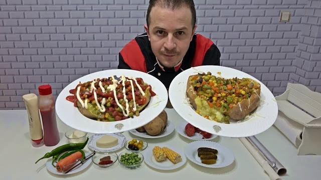 Baked potato turkish street food kumpir recipe Baked potato turkish street food kumpir recipe