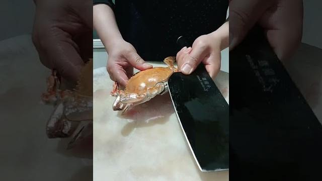 How to cut crab like a pro #art #soothing How to cut crab like a pro #art #soothing