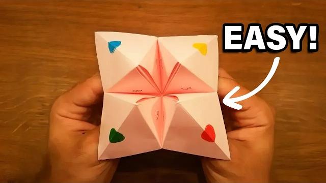 How to make a paper fortune teller - easy origami How to make a paper fortune teller - easy origami