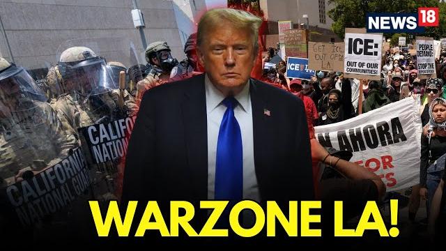 Live la protest: 700 marines deployed to support national guard in la | trump vs newsom | n18g Live la protest: 700 marines deployed to support national guard in la | trump vs newsom | n18g
