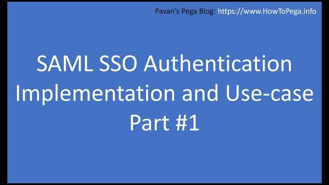 Saml sso authentication part 1 Saml sso authentication part 1