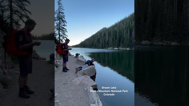 Dream lake at sunset #dreamlake #lake #sunset #vacation2023 #familyhikingtrip #hiking #shorts Dream lake at sunset #dreamlake #lake #sunset #vacation2023 #familyhikingtrip #hiking #shorts