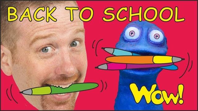 Back to school with steve and maggie | speak english with stories for kids | wow english tv Back to school with steve and maggie | speak english with stories for kids | wow english tv