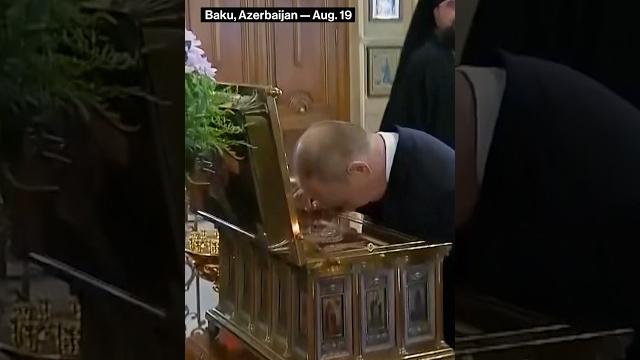 Russia's putin visits azerbaijani cathedral during baku visit Russia's putin visits azerbaijani cathedral during baku visit