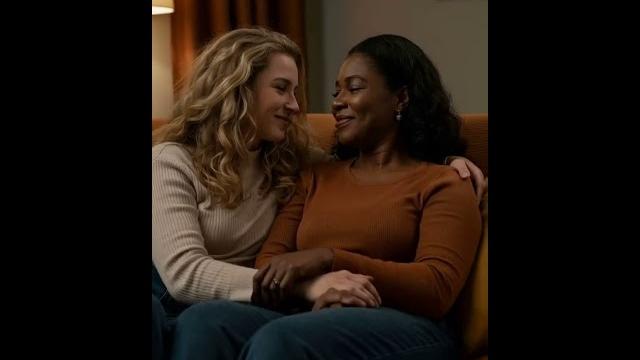 Blonde and older women in love Blonde and older women in love