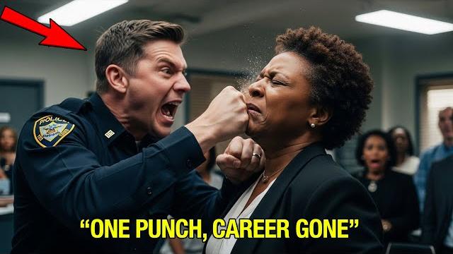 Racist cop punches black woman in police station—freezes when he hears her real title Racist cop punches black woman in police station—freezes when he hears her real title