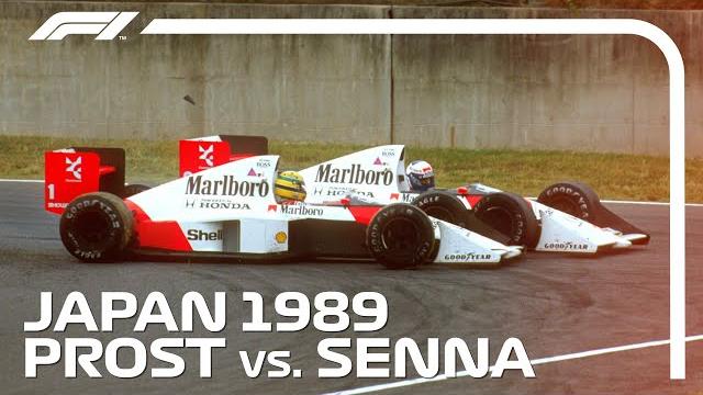 Ayrton senna and alain prost's championship deciding crash | 1989 japanese grand prix Ayrton senna and alain prost's championship deciding crash | 1989 japanese grand prix