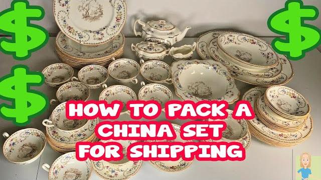 How to pack and ship a huge 58 piece vintage china set | thrift with us | ebay reseller How to pack and ship a huge 58 piece vintage china set | thrift with us | ebay reseller