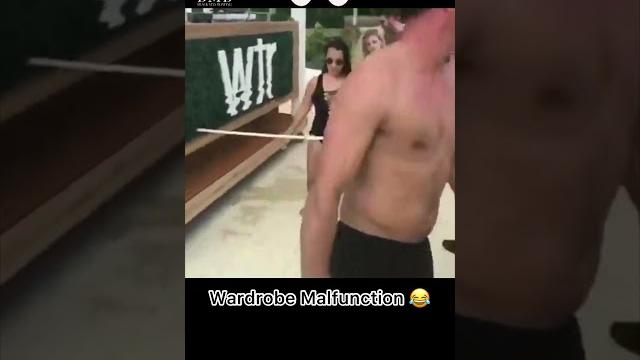 Watch this hilarious swimsuit malfunction! Watch this hilarious swimsuit malfunction!