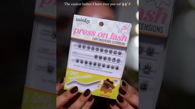 The easiest lashes i have ever applied! ardell winks press on lash #beauty #ardellbeauty #lashes The easiest lashes i have ever applied! ardell winks press on lash #beauty #ardellbeauty #lashes
