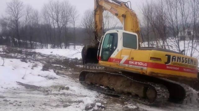 Kobelko sk 210 lc ice winter Kobelko sk 210 lc ice winter