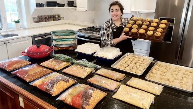 Cook once and eat for a month! filling my sister's freezer with scratch made freezer meals! Cook once and eat for a month! filling my sister's freezer with scratch made freezer meals!