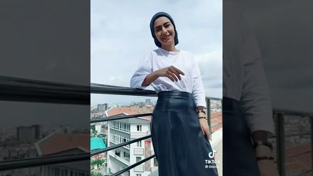 Türbanlı deri etek Türbanlı deri etek