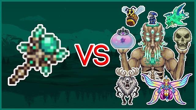 Terraria 1.4.4 - lunar portal staff vs all bosses Terraria 1.4.4 - lunar portal staff vs all bosses