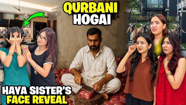 Alhamdulilah qurbani karli️|haya ki sister ka face reveal kardia|emotinal moment|sistrology Alhamdulilah qurbani karli️|haya ki sister ka face reveal kardia|emotinal moment|sistrology