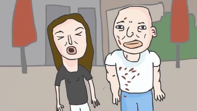 Reporter shits on her pants (cartoon parody) Reporter shits on her pants (cartoon parody)
