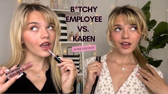 Asmr b*tchy sephora employee vs. karen customer roleplay Asmr b*tchy sephora employee vs. karen customer roleplay