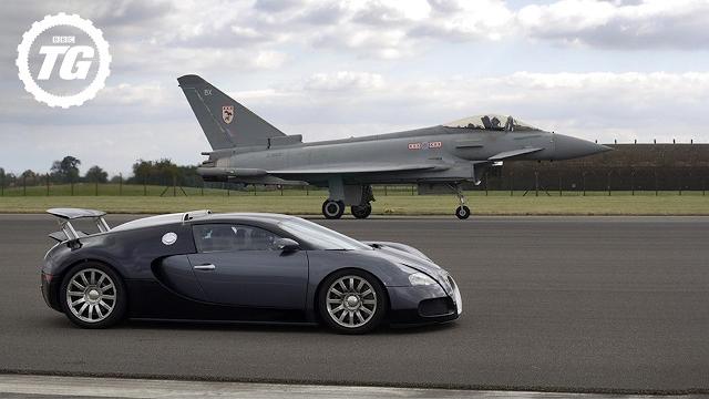 Bugatti veyron vs a euro fighter jet Bugatti veyron vs a euro fighter jet
