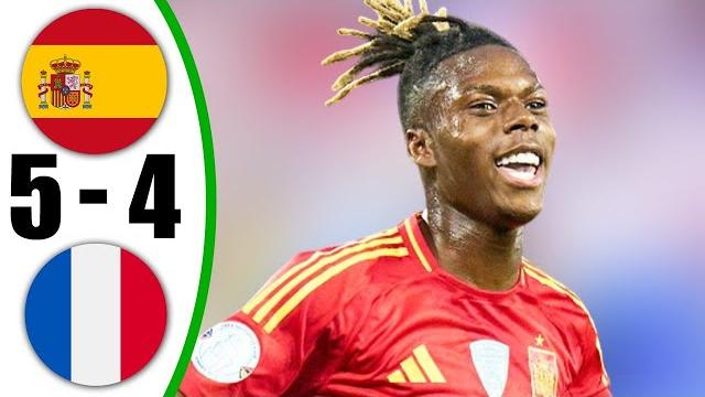 Spain vs france 5-4 - all goals & highlights - 2025 Spain vs france 5-4 - all goals & highlights - 2025