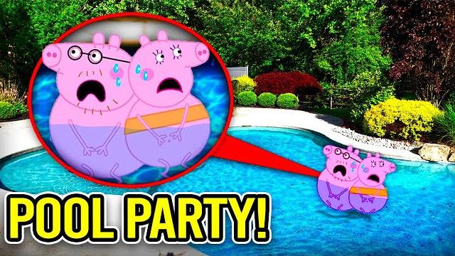 Peppa pig pool party in real life!! (gone wrong) Peppa pig pool party in real life!! (gone wrong)